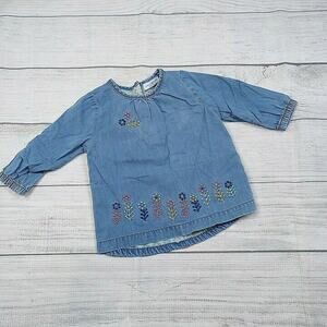 6/9m Next Embroidered Chambray Top